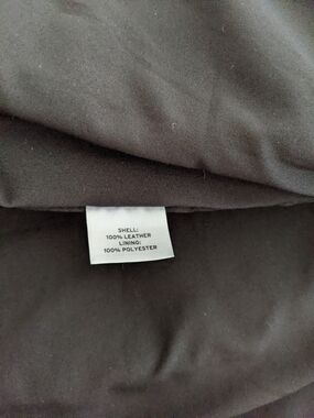 Halogen Genuine Leather Pleated Skirt in size 2.